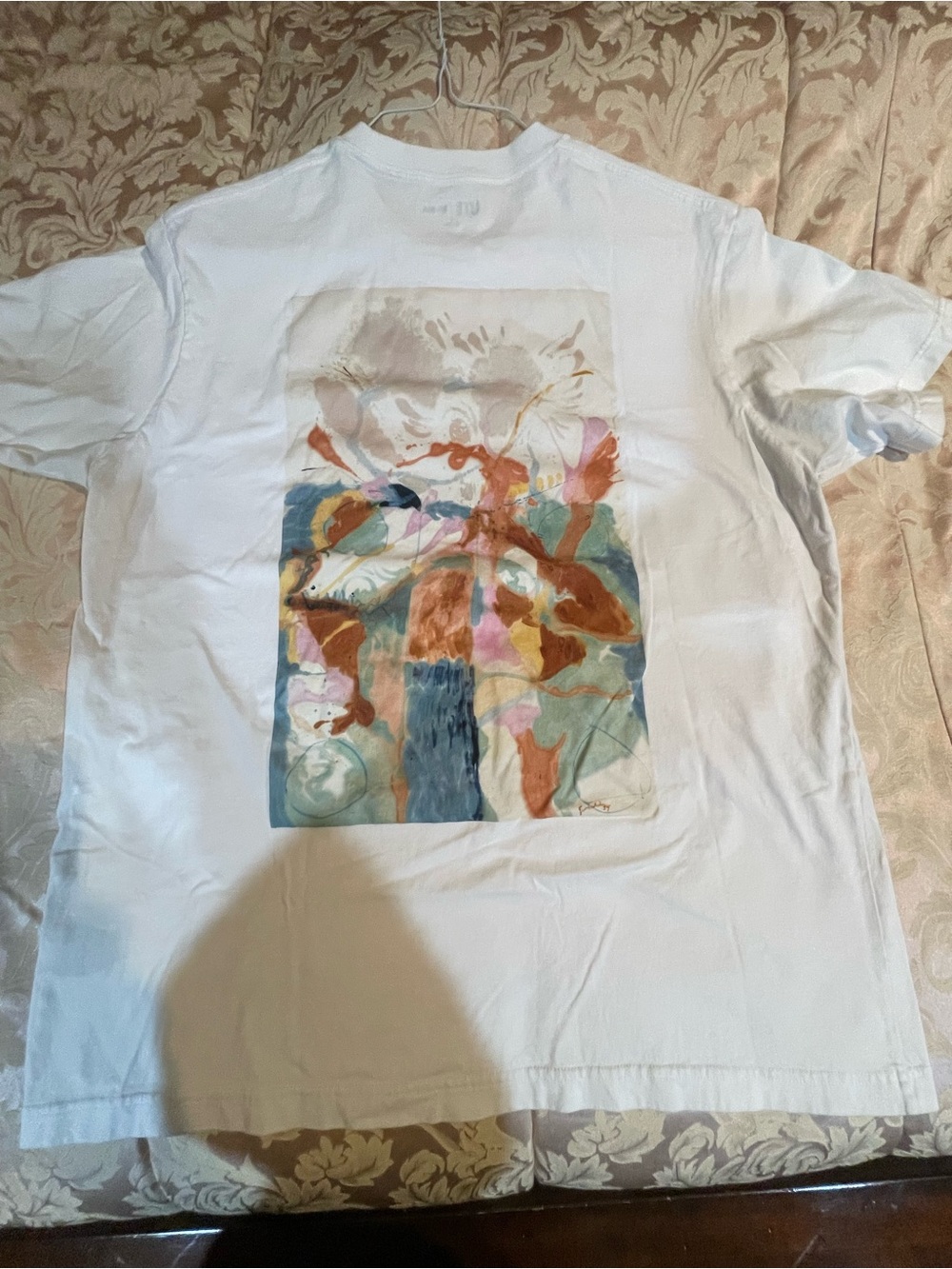 Moma White Crew Neck Graphic T-Shirt
Jacob’s Ladder design on back.